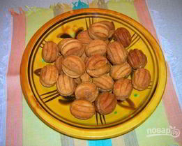 Печенье Орешки с вареной сгущенкой