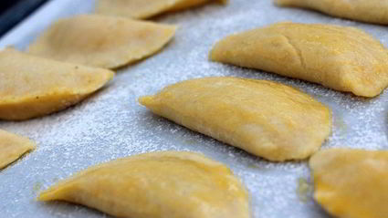 печенье равиоли с ореховой начинкой