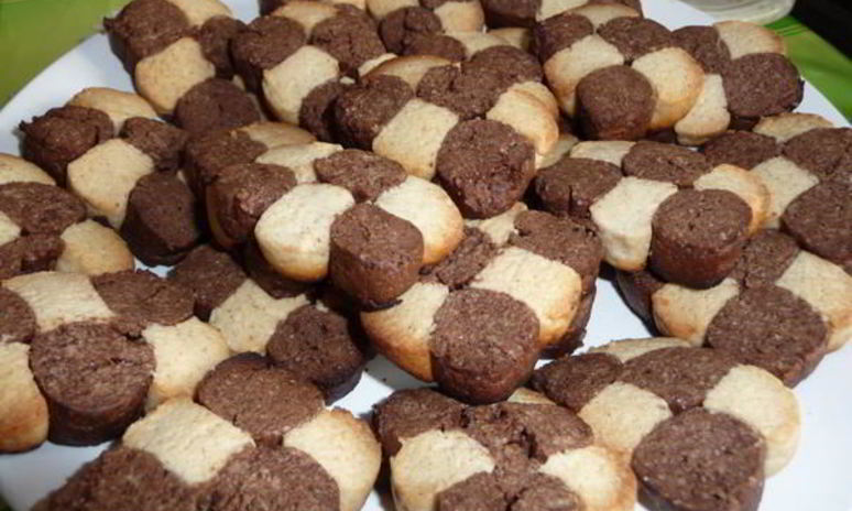 Рецепт печенья шахматного