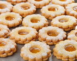 Песочное печенье с вареньем