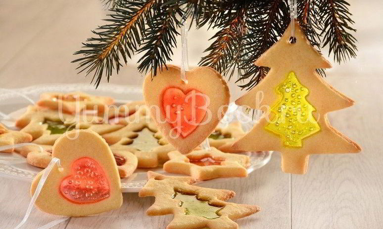 Рецепт песочного печенья с витражами