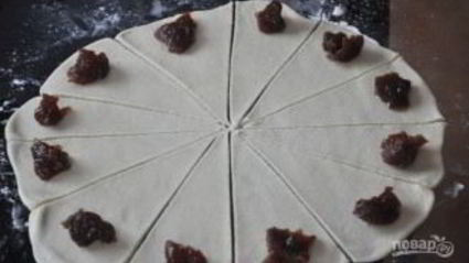 рогалики с повидлом на маргарине