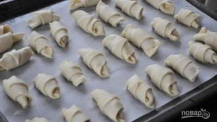 рогалики с повидлом на маргарине