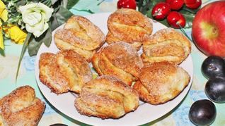 Сахарное печенье творожное треугольники