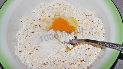 сахарное печенье творожное треугольники