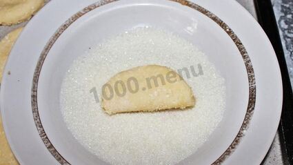 сахарное печенье творожное треугольники