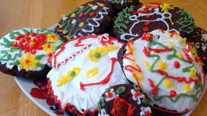 шоколадно клубничное печенье