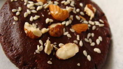 шоколадно клубничное печенье