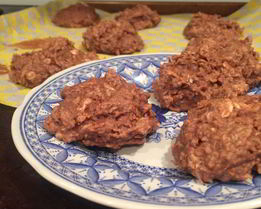 Шоколадное печенье с геркулесом