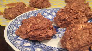 Шоколадное печенье с геркулесом