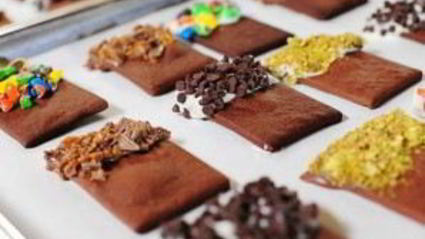 шоколадное печенье с начинками на выбор