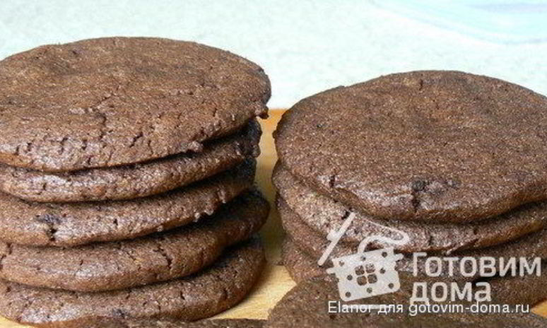 Рецепт шоколадного вафельного печенья