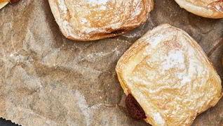 Слоеное печенье с шоколадом