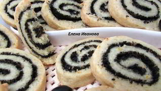 Сырное печенье с маслинами и ароматом лимона