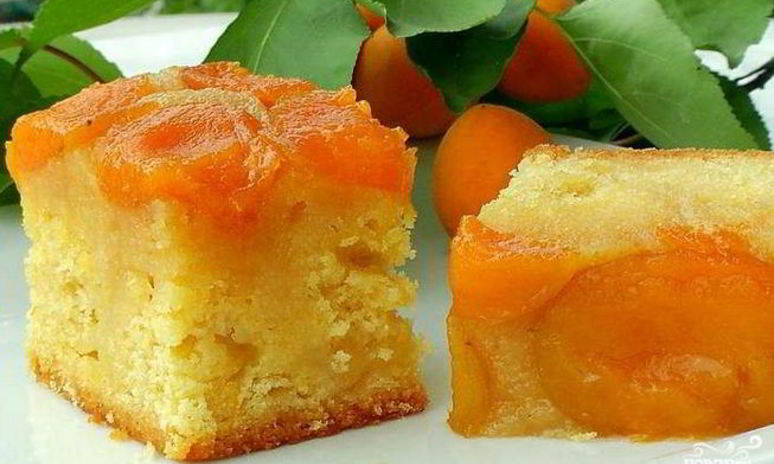 Рецепт абрикосового пирога-перевертыша