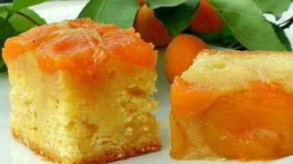 абрикосовый пирог-перевертыш