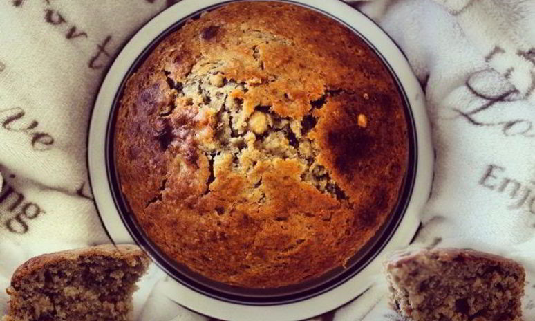 Рецепт бананового пирога с лесными орехами