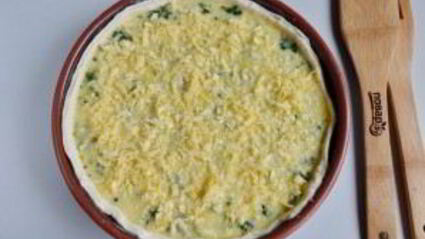 быстрый куриный пирог со шпинатом и грибами