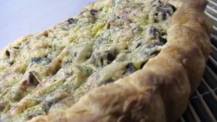 Грибной киш