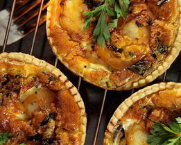 Киш с креветками