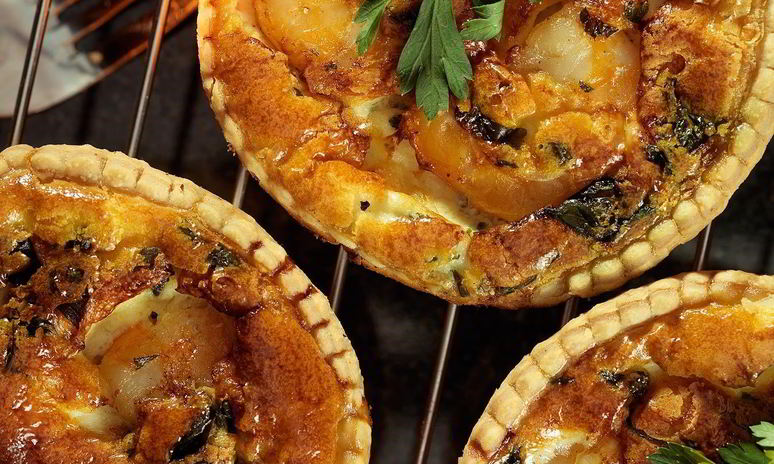 Рецепт киша с креветками