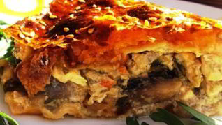 Курник с курицей и грибами