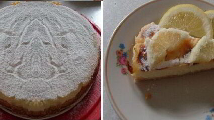 лимонный пирог с заварным кремом