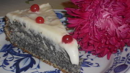 маковый пирог с маскарпоне