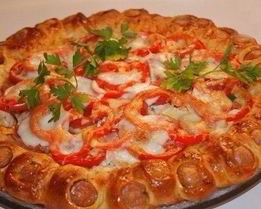 Нарядный пирог с курицей