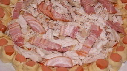 нарядный пирог с курицей