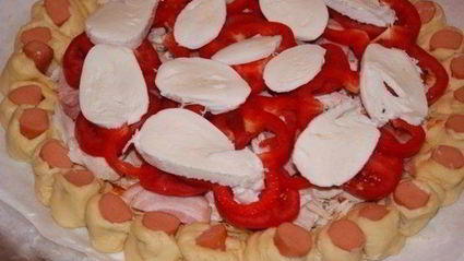 нарядный пирог с курицей