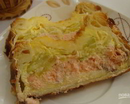 Пирог из семги