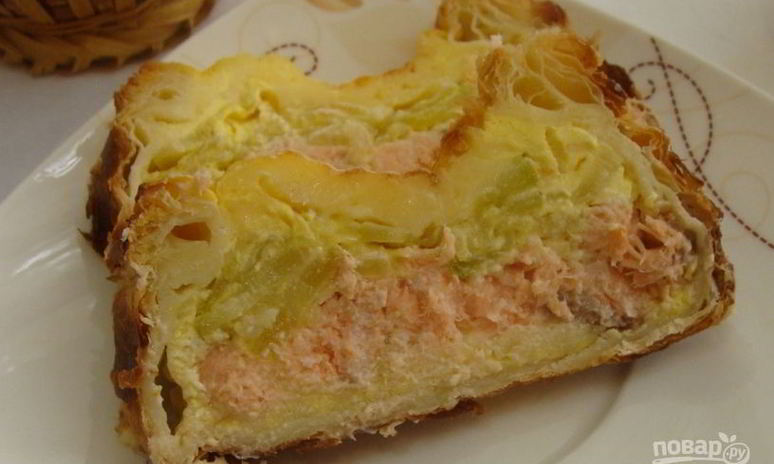 Рецепт пирога из семги