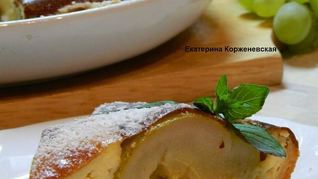 Пирог с грушами