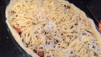 пирог с индейкой и клюквенным соусом