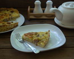 Пирог с курицей и цукини