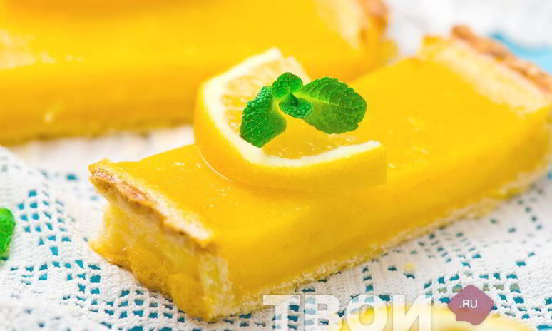 Рецепт пирога с лимонной начинкой