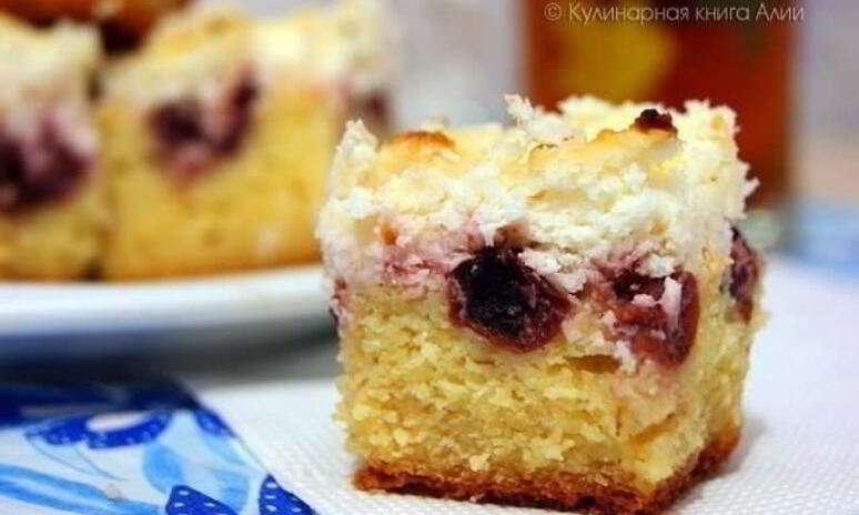 Рецепт пирога вишневого шик