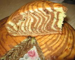 Пирог Зебра на сметане