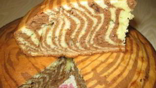 Пирог Зебра на сметане