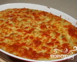 Рыбный пирог с сыром