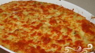 Рыбный пирог с сыром