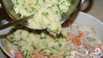 рыбный пирог с сыром