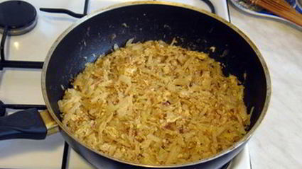 слоеный пирог с капустой