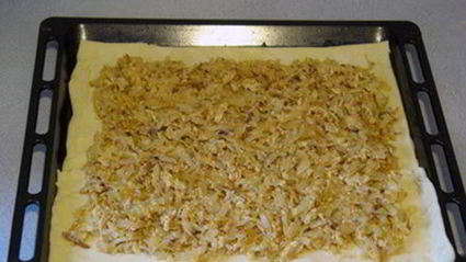 слоеный пирог с капустой