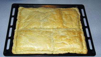 слоеный пирог с капустой