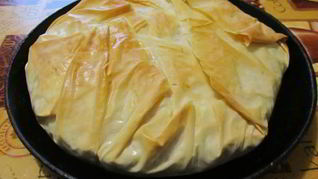 Слоеный пирог с курицей