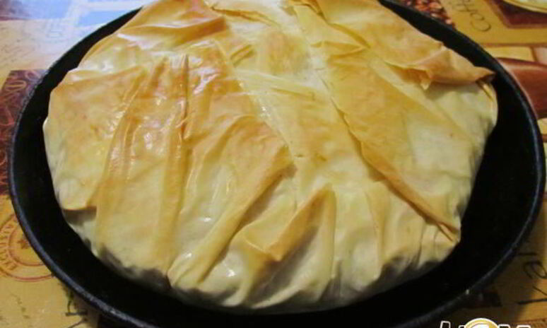 Рецепт слоеного пирога с курицей