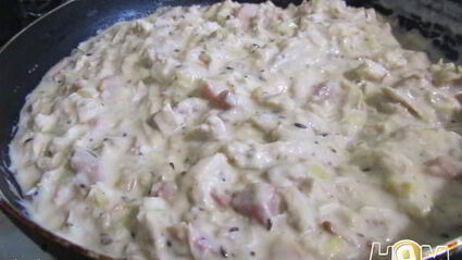 слоеный пирог с курицей