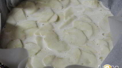 слоеный пирог с яблоками